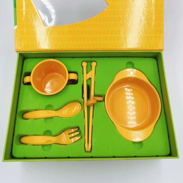 Heat Resistant Corn-based Frosted Handles Bio Tableware Set