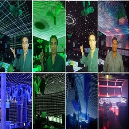 Flexible LED curtain display screen