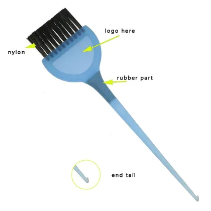 Hair Dye brush Plastic Hair Color Brush