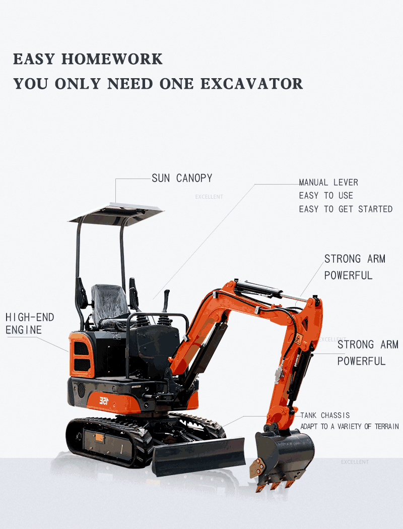 Small Bagger Crawler Bagger 3,5ton 3ton 2ton Bigger Mini