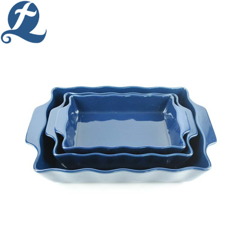 Wholesale Solid Color Kitchen Rectangular Bakeware Set