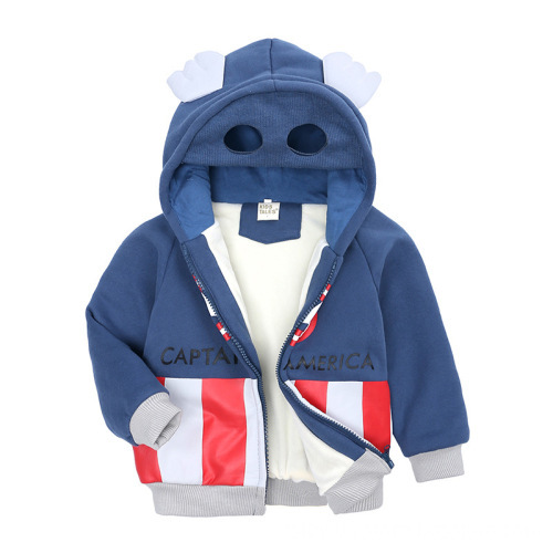 Cartoon print pattern children zip up hoodie 100% cotton autumn boy ninja hoodies