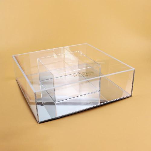 Square Acrylic Flower Box for Rose and Chocolate
