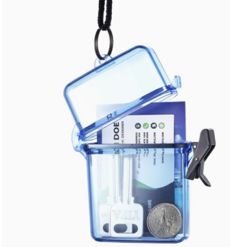Waterproof Plastic Key Box: Ideal for Safe Beach Storage of Cigarettes, Coins, and Outdoor Money Management