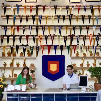 Sunshine High-Quality Sublimation Custom Logo Sport Wall Decoration - Oxford University Pennant