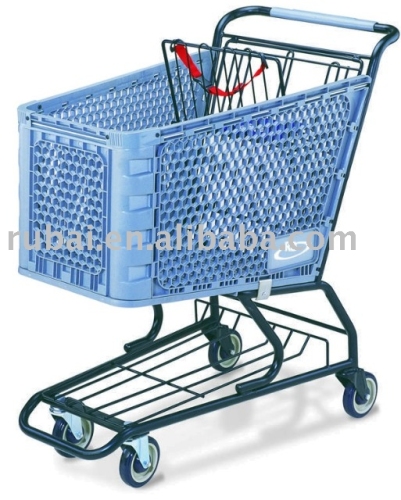 120L Plastic shopping cart