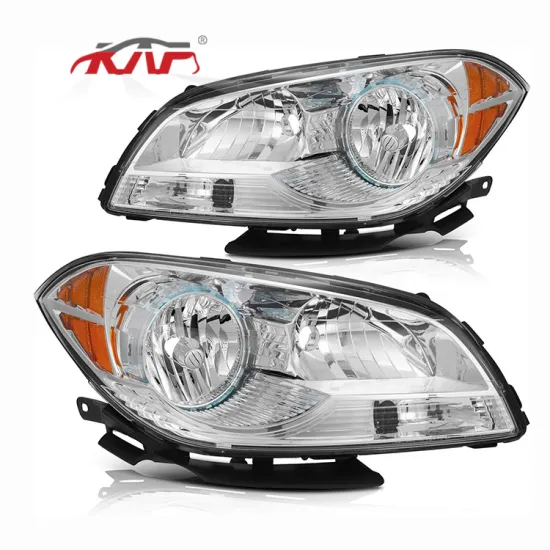 Chrome Housing Amber Corner Head light GM2503307 GM2502307 Halogen Headlight Headlamp for Chevy Malibu 2009 2010 2011 2012