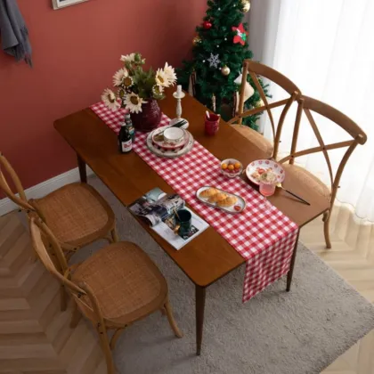 Affordable Macrame Burlap Christmas Table Runners