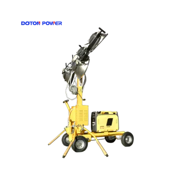 5.5M Portable Light Tower With Open Generator Set
