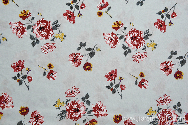 Chinese Style Classical Flower Pattern Printed Fabrics