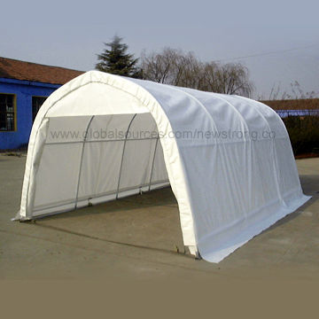 Carport with Strong Structure, Long Lifespan and Powder-coated Steel Frame, Easy to Assemble