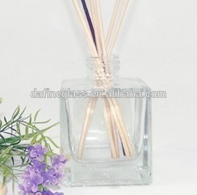 100ML/250ml square Glass Aroma Bottle perfume bottle glass reed diffuser bottle with sticks