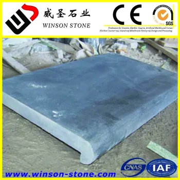 cheap blue limestone bluestone swimming pool coping, paver, surround, flamed, brushed,