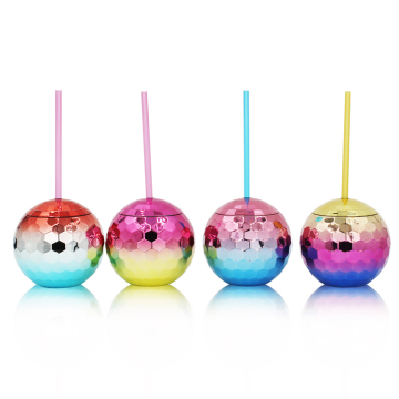 Disco Ball-Shaped Plastic Cups for Parties and Cocktails