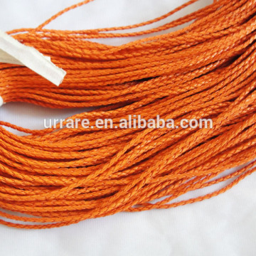 3mm PU Imitation Braided Leather Cord