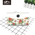 Custom dancing butterflies style PU leather handbag cosmetic bag pencil case&bag multifunctional bag