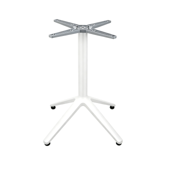 Tall Four Prong Cast Aluminum Table Base Outdoor Commercial Furniture D680xH720mm Table Pedestal With M10 Pull Rod Adjustable Fe