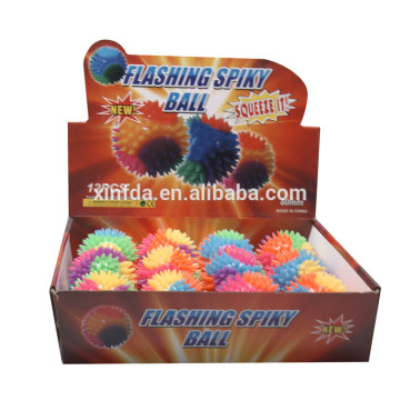 Promotion Low Price Manufacture Supply TPR Multicolor Massage Bounce Ball With Led Flashing And Music