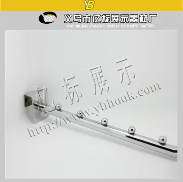 Chrome Plating Straight Pipe Hook for Clothing  Shop display shelf