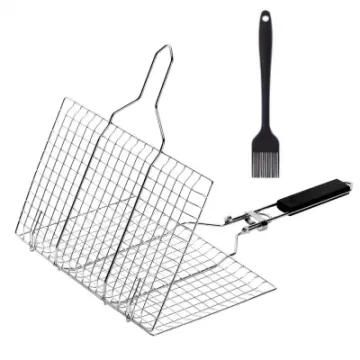 Hot Sale Wholesale Price BBQ Vegetable Outdoor Stainless Steel Grill Basket