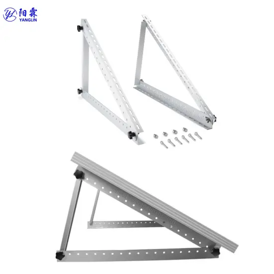 Adjustable Solar Bracket RV Rack Stand Ground Foldable Tilt Legs 22-45 Inch Set for 1 Module
