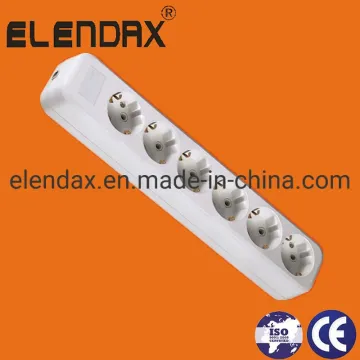 European 6 Way Power Extension Socket E8006E