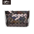 Geometric chain bags for women luxury makeup bag