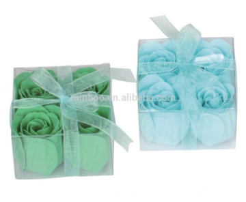 flower soap paper in shoe shape box