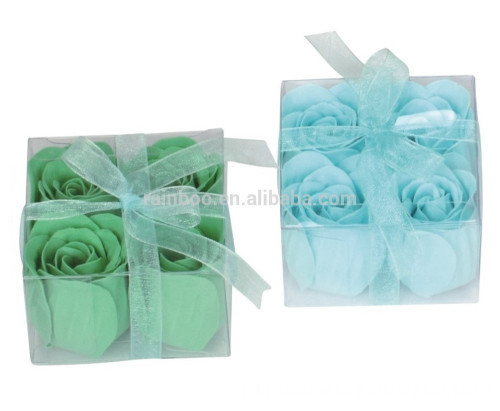 flower soap paper in shoe shape box