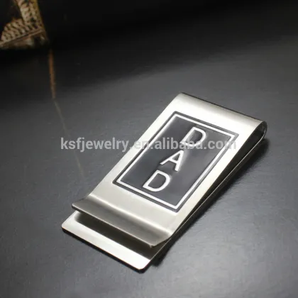Blank Stainless Steel Money Clips Metal Clips For Father's Day