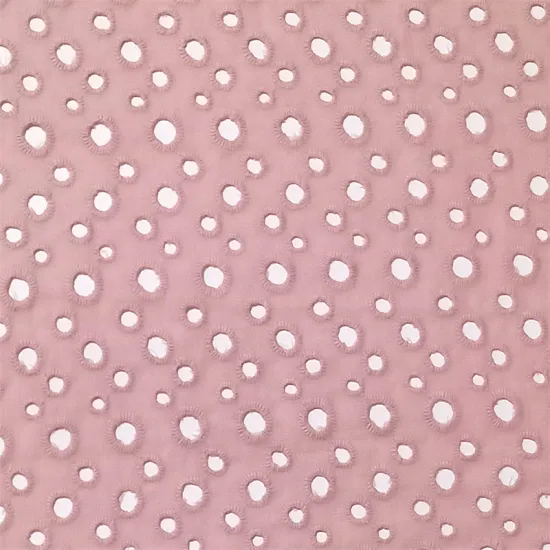 100% Cotton Voile Hole Embroidery Fabric For Kids
