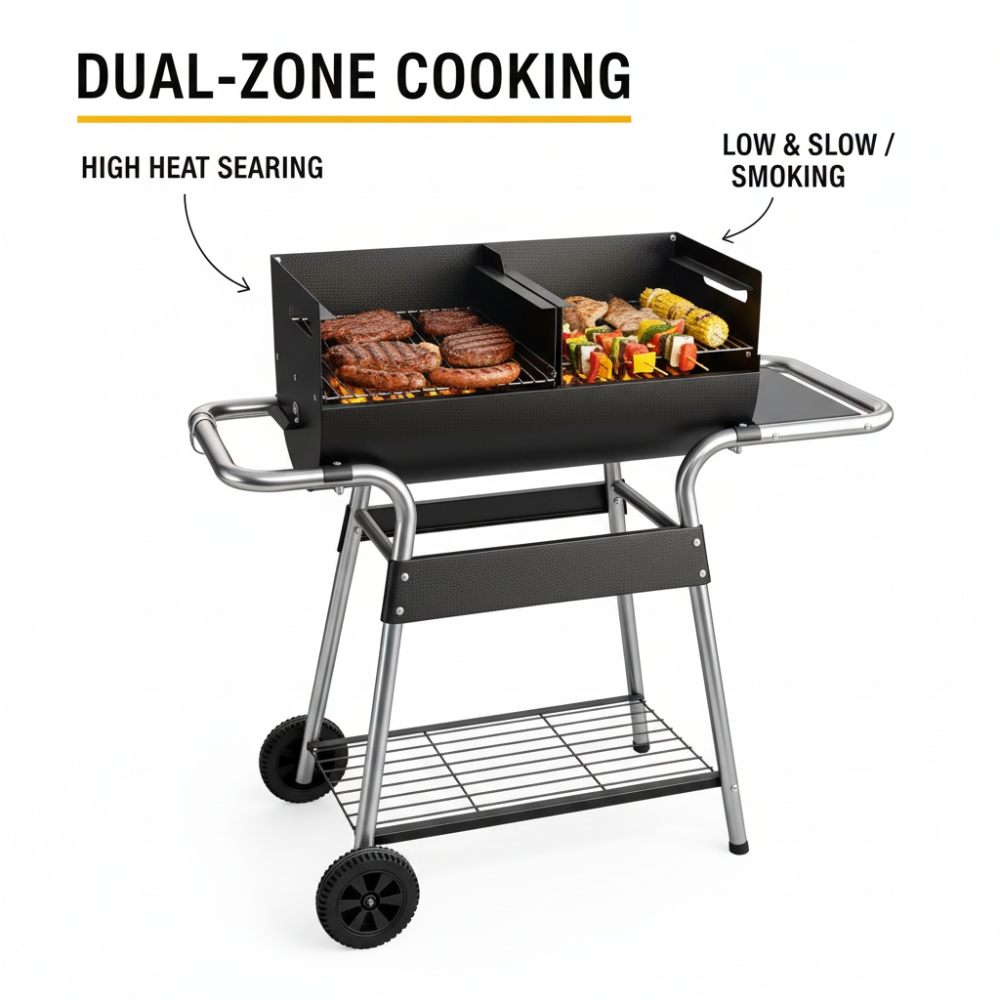Charcoal BBQ cart