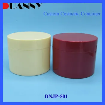 100ml 200ml CUSTOMIZED COLOR ROUND SINGLE WALL COSMETIC PLASTIC BODY CREAM JAR,COSMETIC JARS PLASTIC 200ML