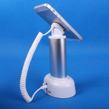Mobile security stand with alarm and charging function,white or black color