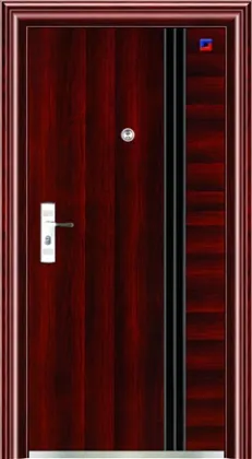 Steel wood security door