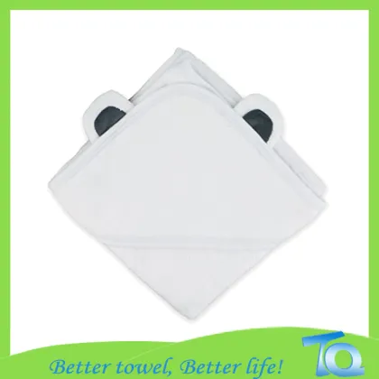 Bamboo Fiber Baby Hooded Towel With Embroideried