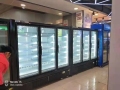 Supermercado Doble Puerta de Vidrio Congelador