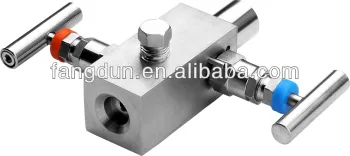 Block and bleed valve high pressure 2 manifold