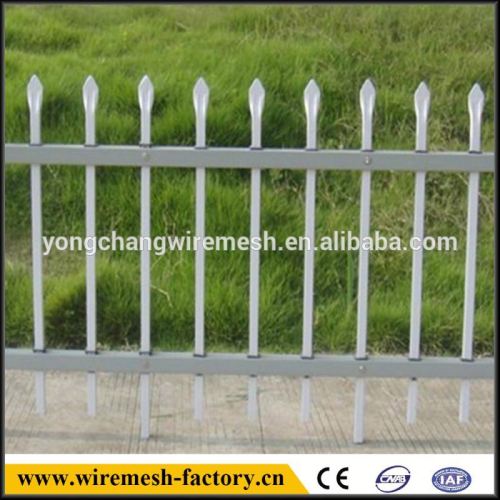 quad flair picket finial ornamental fence pvc powder coating