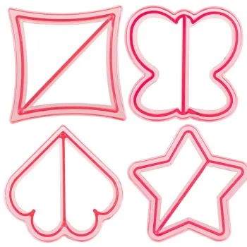 Food Grade Plastic Shape Crust Bread Cutter Mold for DIY Cake Tools and Kids Sandwiches