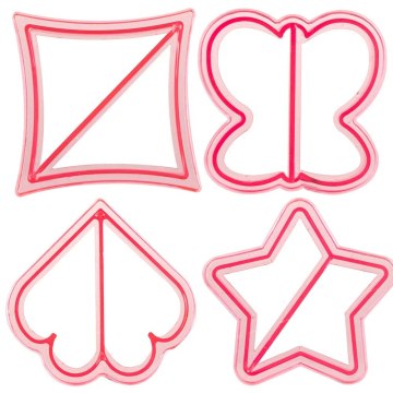 Food Grade Plastic Shape Crust Bread Cutter Mold for DIY Cake Tools and Kids Sandwiches