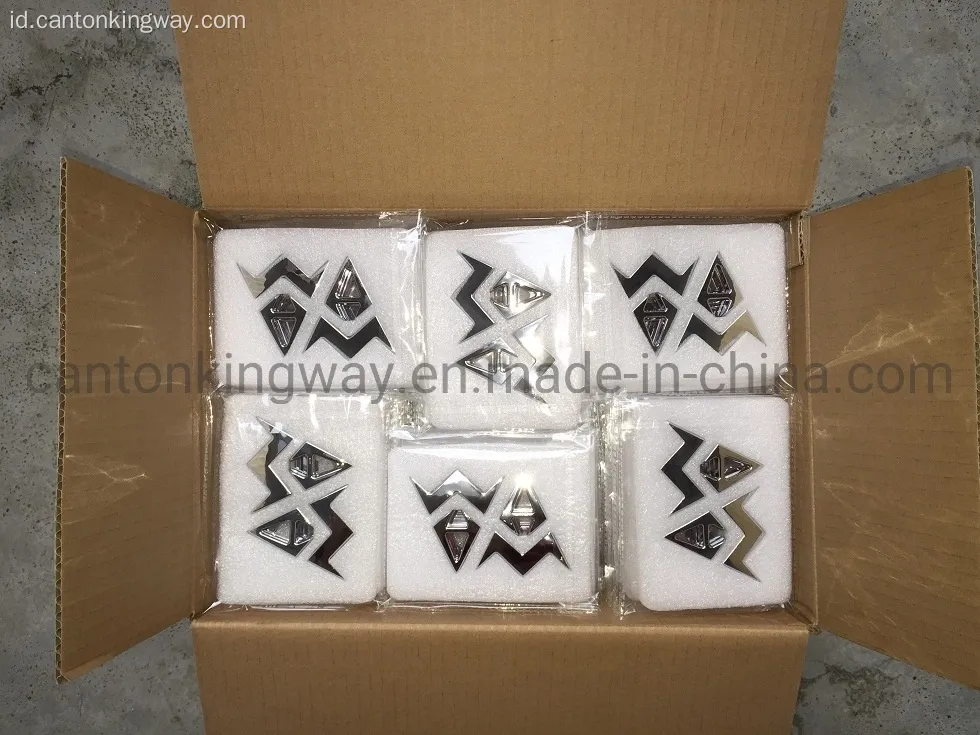 Emblem Logo Plastik Chrome Plastik &amp; Logo Perusahaan