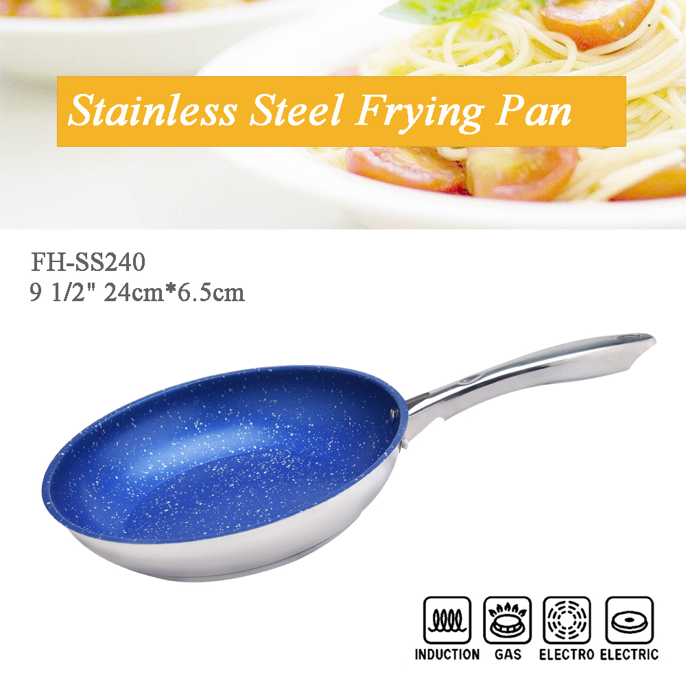 stainless steel frying pan