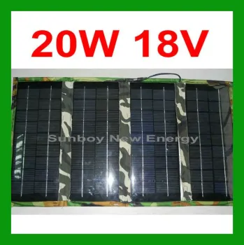 18V 20W Folding Solar Panel for 12V Battery