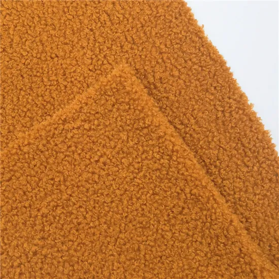 Plain Dyed Mohair Knitting Winter Cloth Fleece Fabric