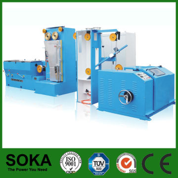 Medium high speed copper wire making machine with annealing