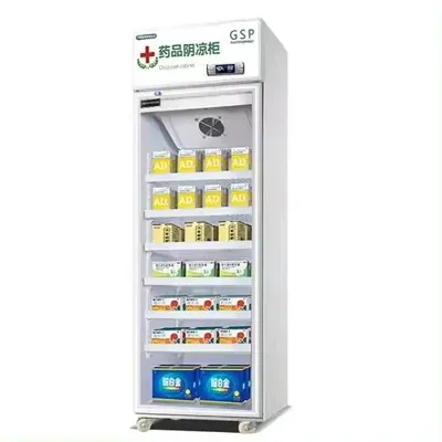 5 Layers Shelves Best Compressor Color Customized Store Supermarket Double Glass Door Fridge