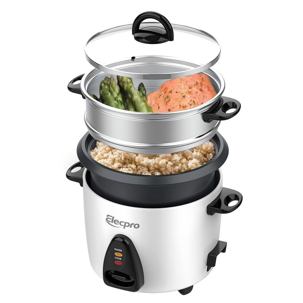 7-Cup Drum Rice Cooker with Aluminum Steaming Tray(2)