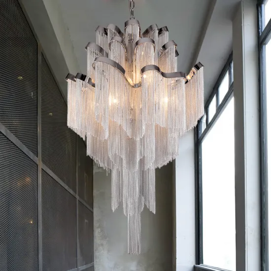 Nordic Postmodern Luxury Pendant Light for Hotel Villa Staircase