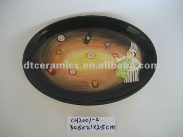 cook set hand painted plate